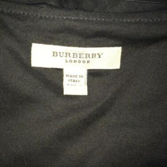 Burberry London Black Cotton Dress in Size UK 12/ US 10 - Picture 5 of 5